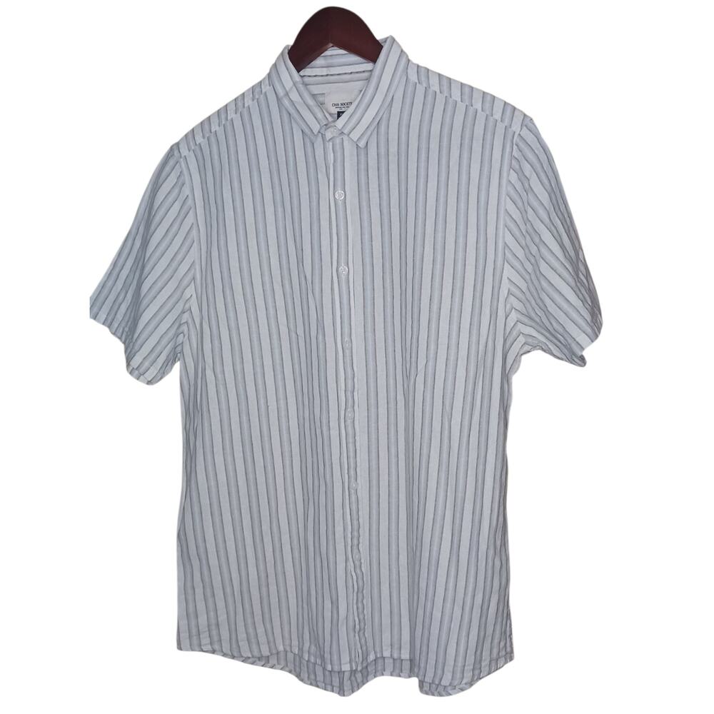 Men's XL Civil Society Short Sleeve Button-Up Top